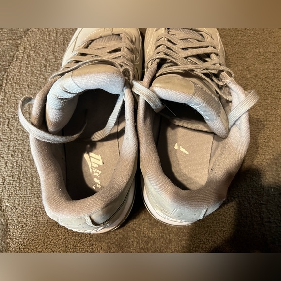 Vintage Nike Air Light Grey & White Sneakers Shoes Script Logo 00’s 310190-011 - Picture 7 of 16